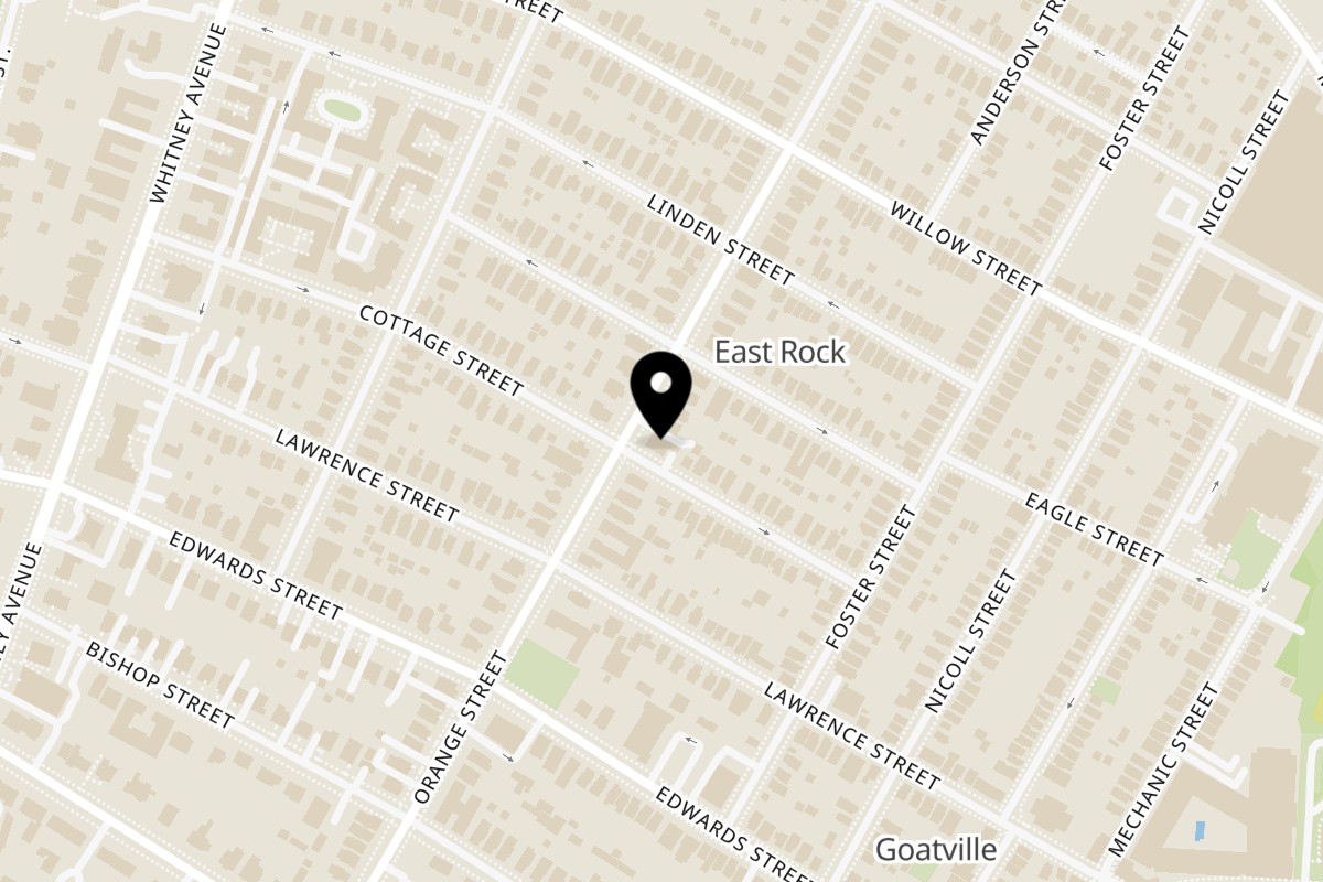 Map showing the location of P&M Fine Foods New Haven on 721 Orange St in New Haven